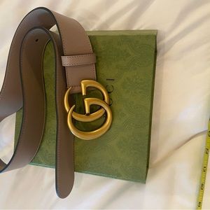 Tan Gucci Belt